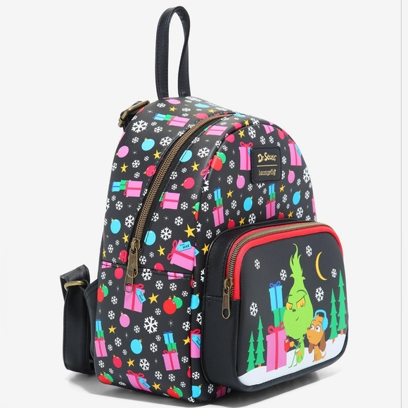 How the Grinch Stole Christmas Mini Backpack Loungefly - Picture 2 of 8